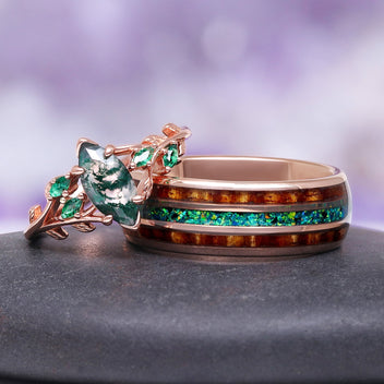 The Best Settings for Moss Agate Engagement Rings