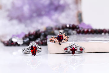 Red Engagement Rings: Every Red Gemstone Compared