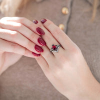 Coffin Cut Engagement Rings