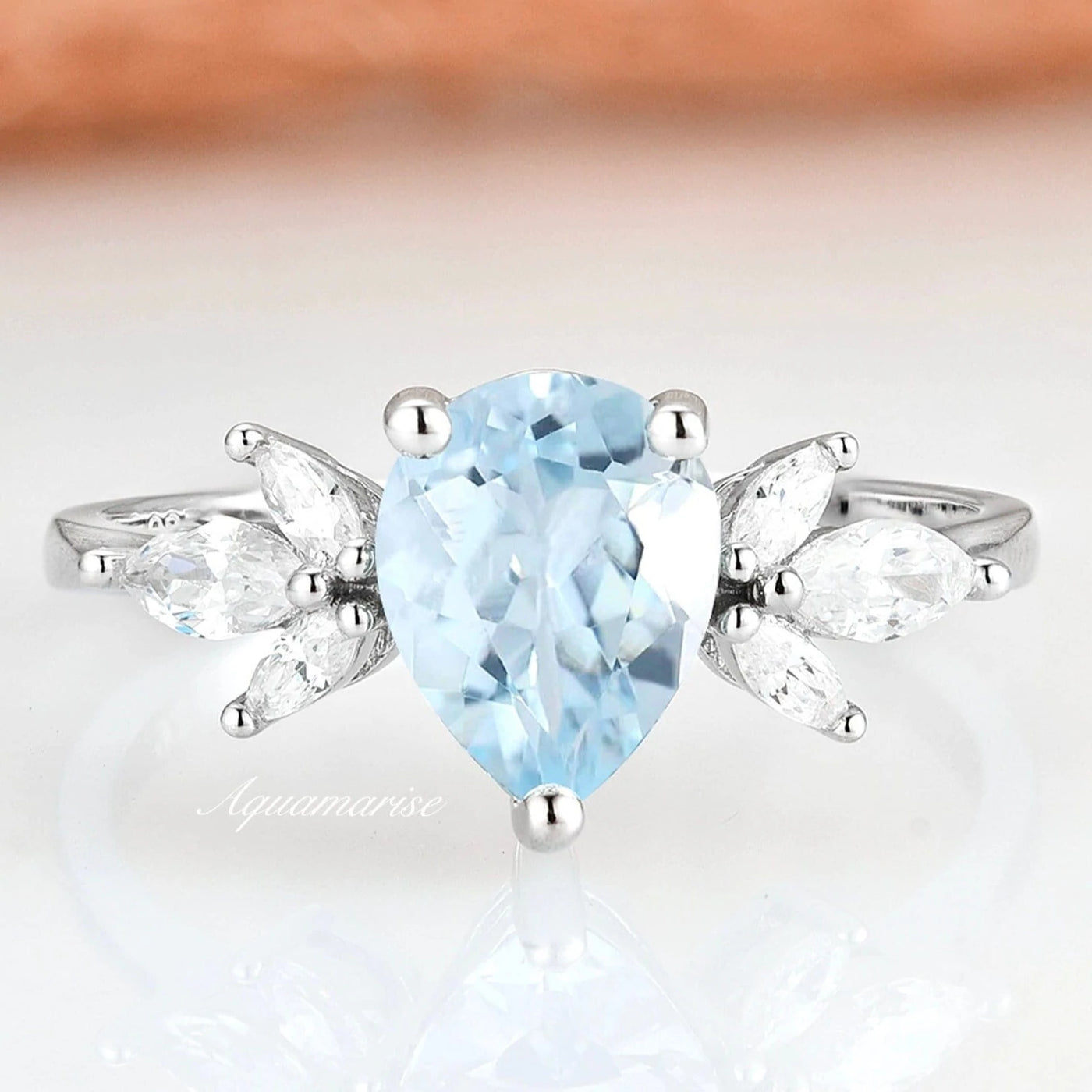 Gemstone engagement rings