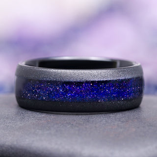 Starry Night Couples Ring Set
