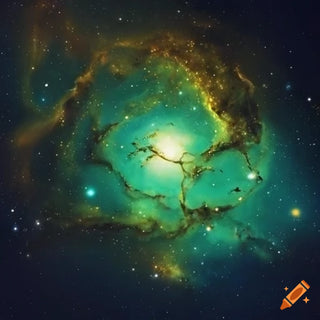 Green Moss Agate Leaf Engagement Ring in 14K Yellow Gold Vermeil