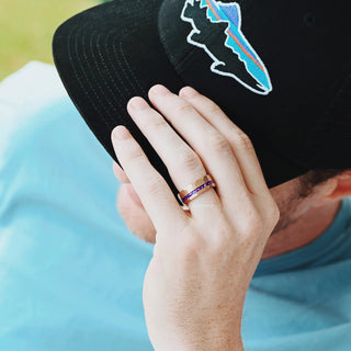 Skye Kite® Natural Amethyst Couples Ring Set