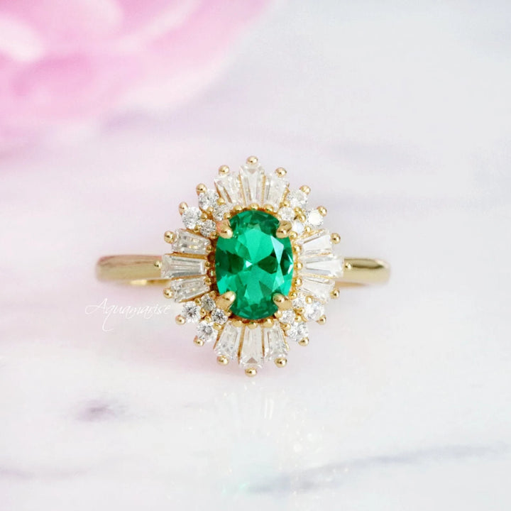 Victoria Emerald Couples Ring