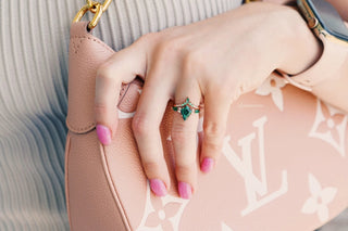 Skye Kite® Emerald Couples Ring Set