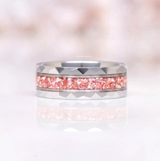 Teardrop Morganite Couples Ring Set