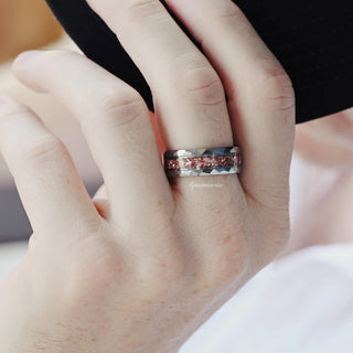 Teardrop Morganite Couples Ring Set