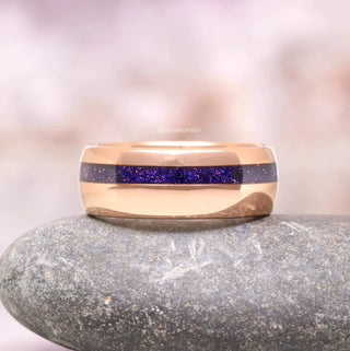 Galaxy Sandstone Starry Night Couples Ring Set