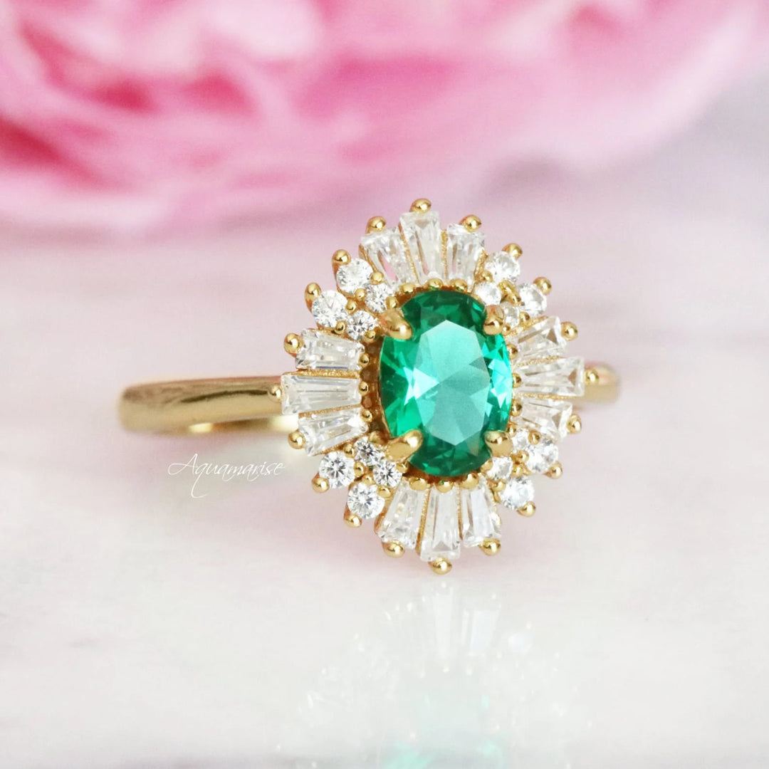 Victoria Emerald Couples Ring