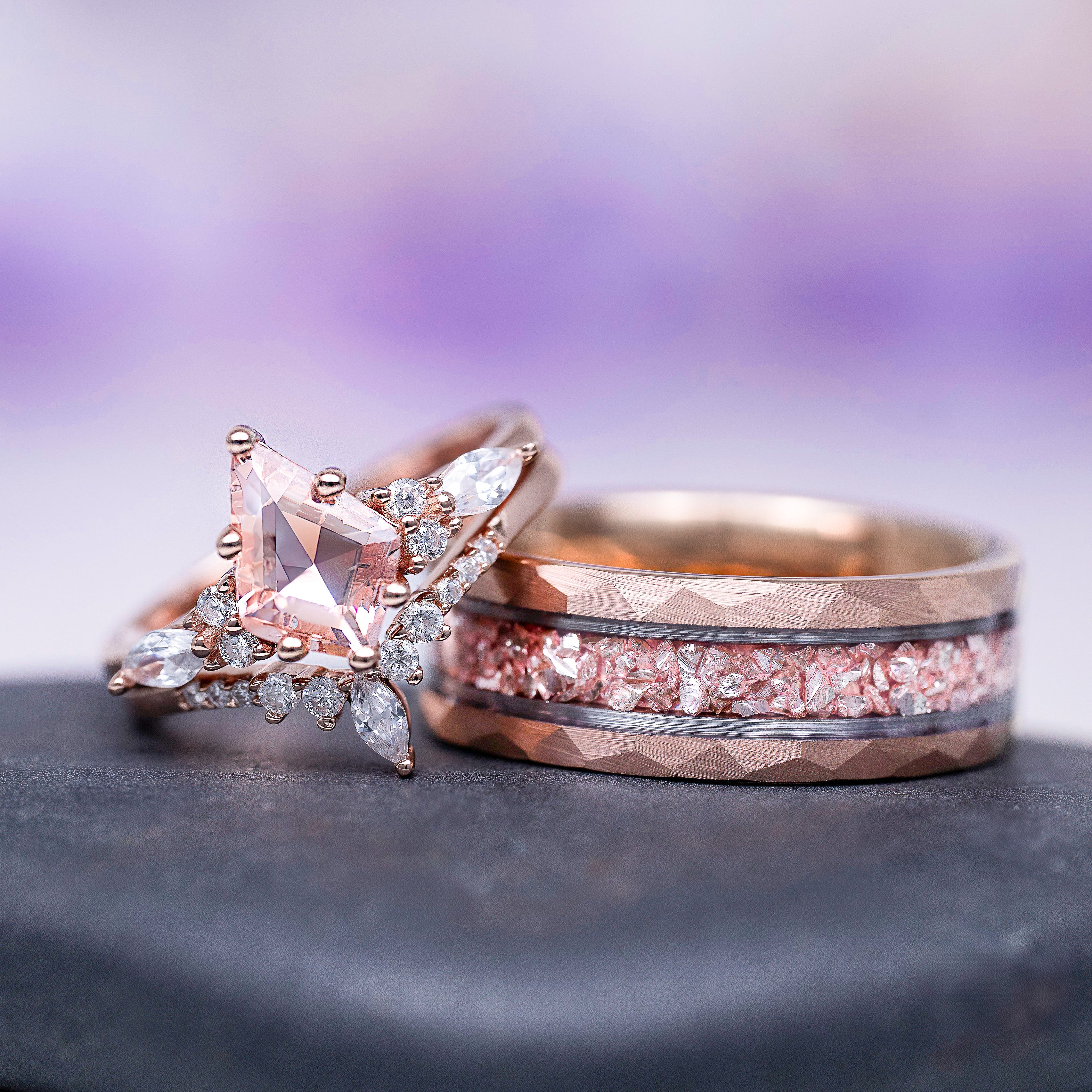 Skye Kite® Morganite Ring Set in 14K Rose Gold Vermeil – Aquamarise