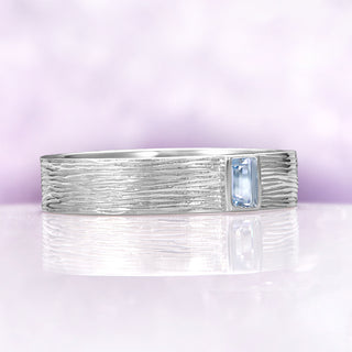 Celtic Aquamarine Couples Ring Set