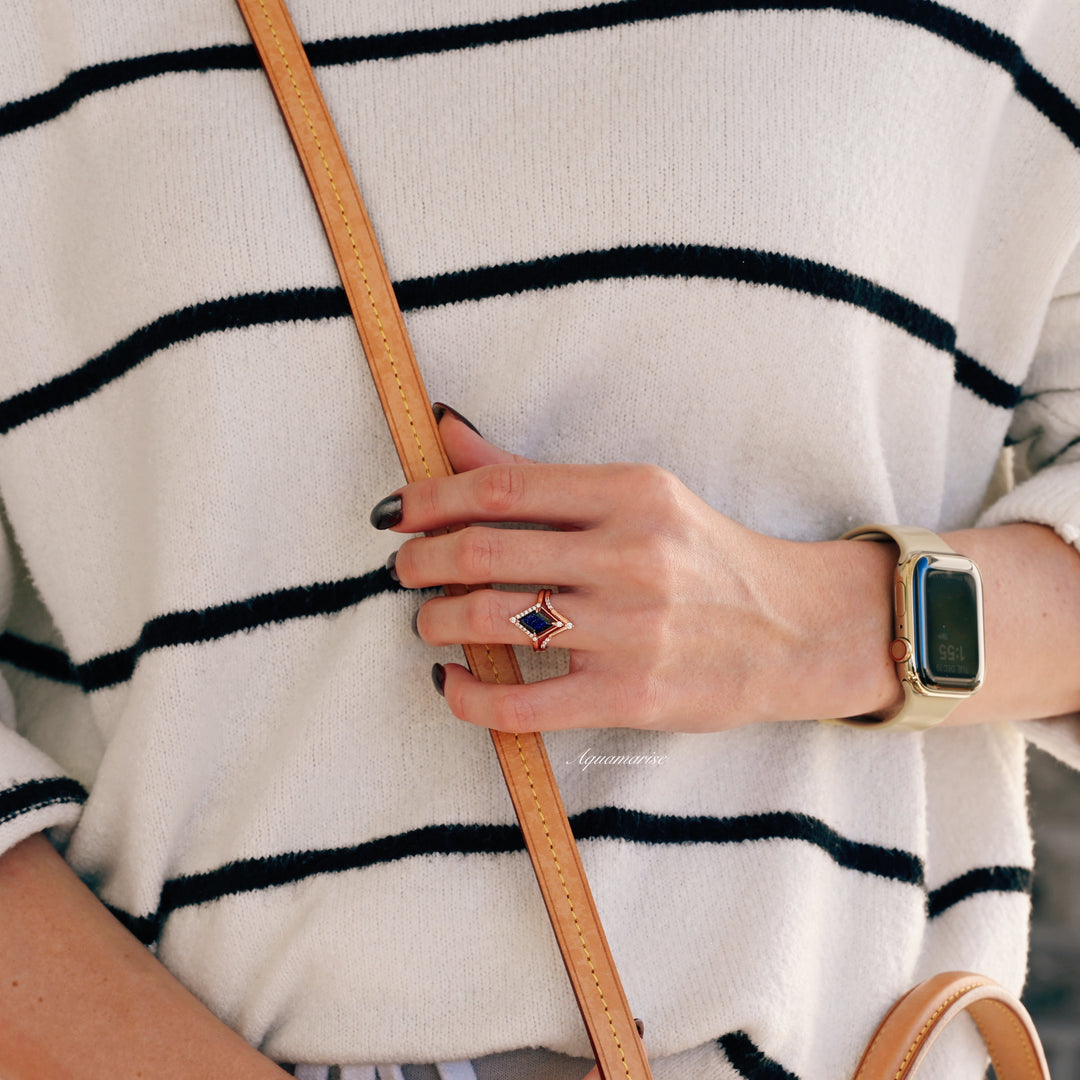 Starry Night Couples Ring – Aquamarise