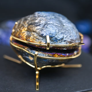 Geode Ring Box - Crystal Engagement Ring Holder for Proposal or Keepsake