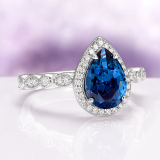 Natural London Blue Topaz Ring in Sterling Silver