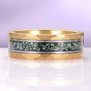 Skye Kite® Green Moss Agate Couples Ring Set