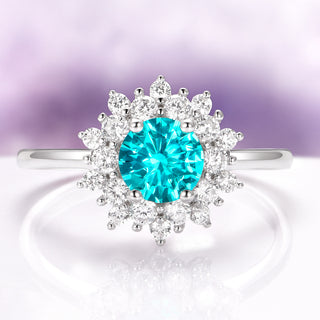 Avery Paraiba Tourmaline Ring in Sterling Silver