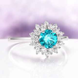 Avery Paraiba Tourmaline Ring in Sterling Silver