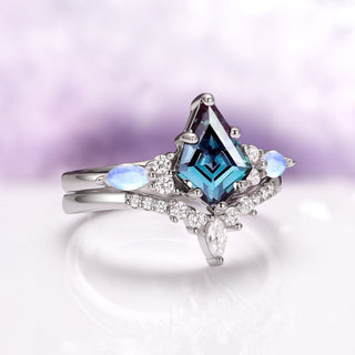 Skye Kite® Alexandrite & Moonstone Ring Set in Sterling Silver