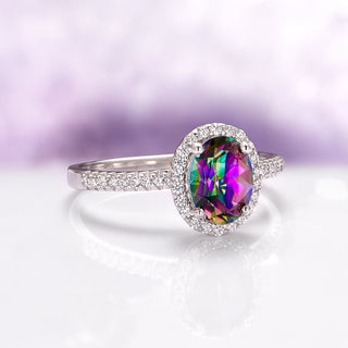 Iris Mystic Topaz Ring in Sterling Silver