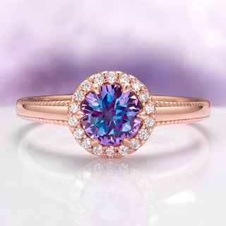 Ella Purple Sapphire in 14K Rose Gold Vermeil