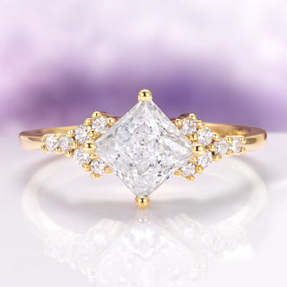 Ellie Lab-Grown Diamond Engagement Ring in Solid 14K Yellow Gold (IGI Certified)