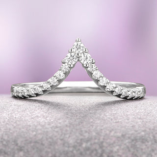 Skye Kite® Chevron Wedding Band in Sterling Silver