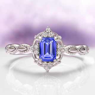 Vintage Tanzanite Ring in Sterling Silver