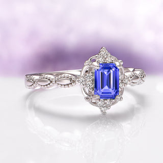 Vintage Tanzanite Ring in Sterling Silver