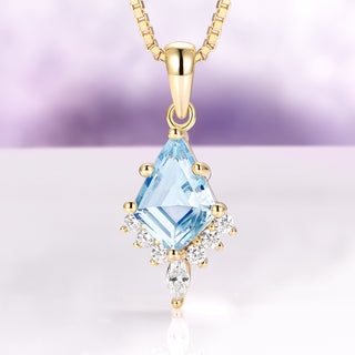 Skye Kite® Aquamarine Necklace in 14K Yellow Gold Vermeil