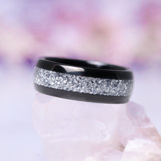 Starlux Crushed Diamond Couples Ring Set