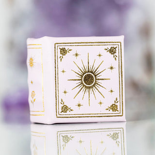 Dawn Court Leather Book Ring Box - Blushing Dawn Edition (Small)