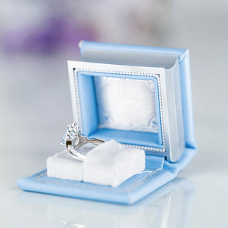 Faye Aquamarine Ring Set- Sterling Silver (Fantasy Cut)