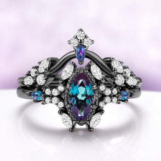 The engagement ring worn with the crown band alone, star band removed