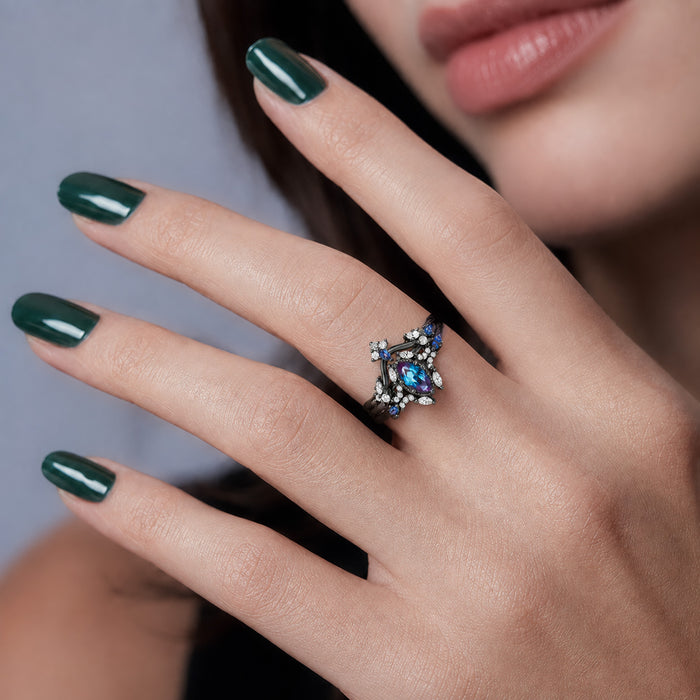 Alexandrite Engagement Rings