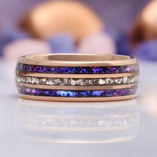 Orion Nebula™ & Crushed Diamond Couples Ring Set