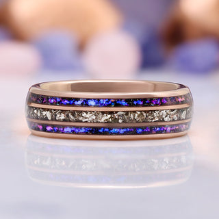 Orion Nebula™ & Crushed Diamond Couples Ring Set