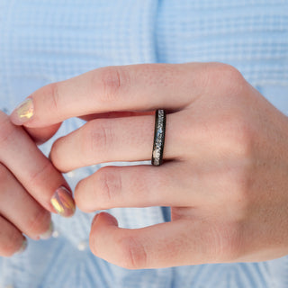 Starlux Crushed Diamond Couples Ring Set