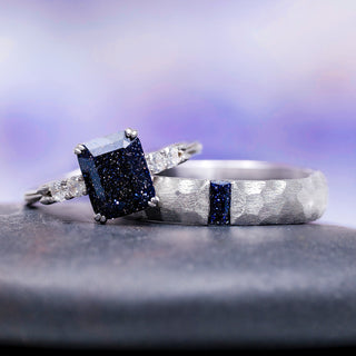 Starry Night Couples Ring Set- Night Court Inspired