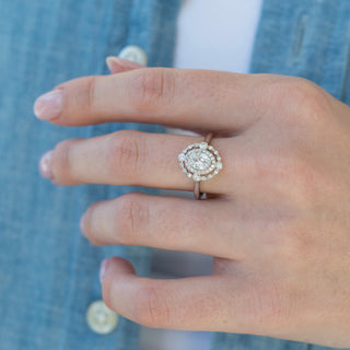 Unique diamond engagement ring by Aquamarise