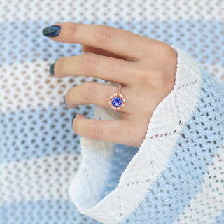 Tanzanite Ring- 14K Rose Gold Vermeil