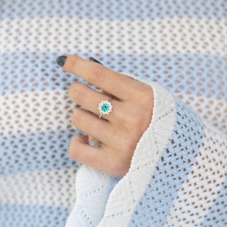 Avery Paraiba Tourmaline Ring in Sterling Silver