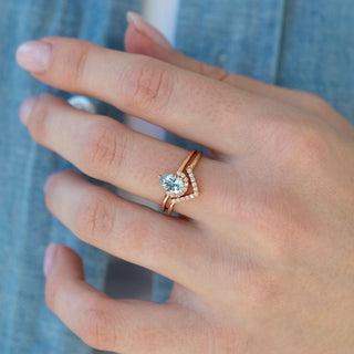 Unique aquamarine engagement ring by Aquamarise