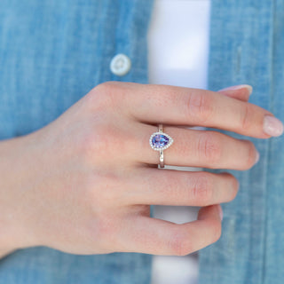 Unique alexandrite engagement ring by Aquamarise