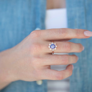 Unique alexandrite engagement ring by Aquamarise