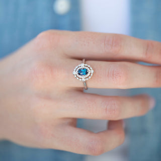 Unique alexandrite engagement ring by Aquamarise