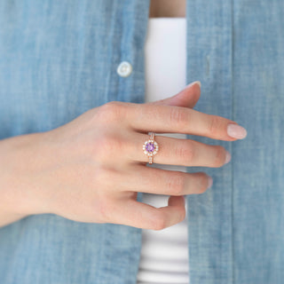 Unique alexandrite engagement ring by Aquamarise