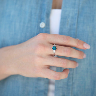 Unique alexandrite engagement ring by Aquamarise