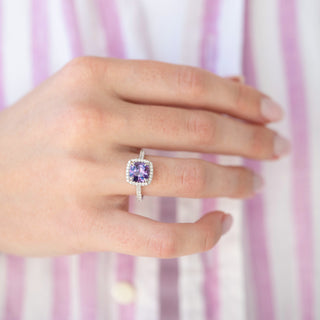 Unique alexandrite engagement ring by Aquamarise