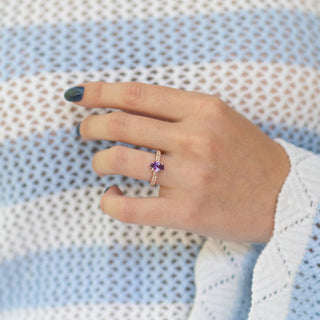 Tacori Alexandrite Ring- 14K Rose Gold Vermeil