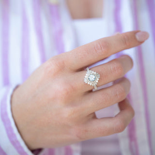 Unique aquamarine engagement ring by Aquamarise